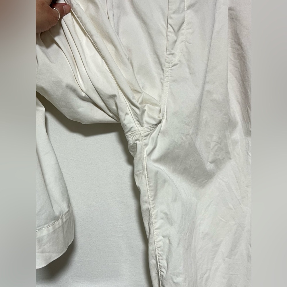 MAVI Pera Pleated Wide Leg Ultra High Rise Pants Trousers Linen Cotton Summer - Picture 8 of 14